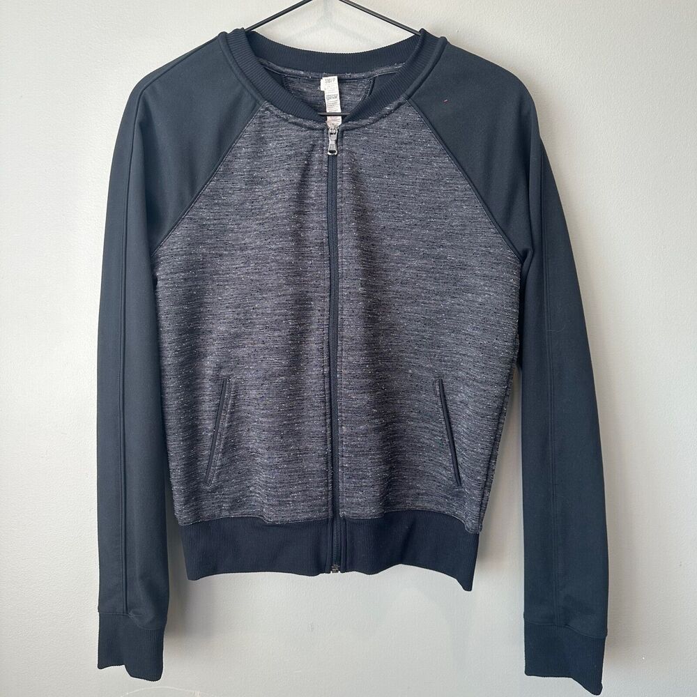 Under Armour Semi Fitted Full Zip Black Jacket Womens Small
